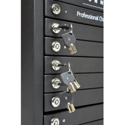 NONAME - PORT CONNECT CHARGING CABINET 10 UNITS individual door lock, černý