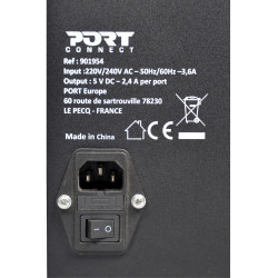 NONAME - PORT CONNECT CHARGING CABINET 10 UNITS individual door lock, černý