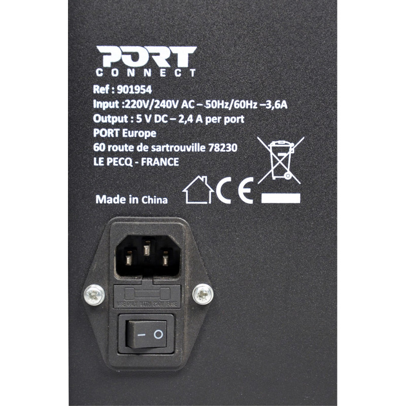 NONAME - PORT CONNECT CHARGING CABINET 10 UNITS individual door lock, černý