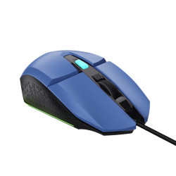 TRUST GXT 109 FELOX/Herná/Optická/Pre pravákov/6 400 DPI/Drôtová USB/Modrá