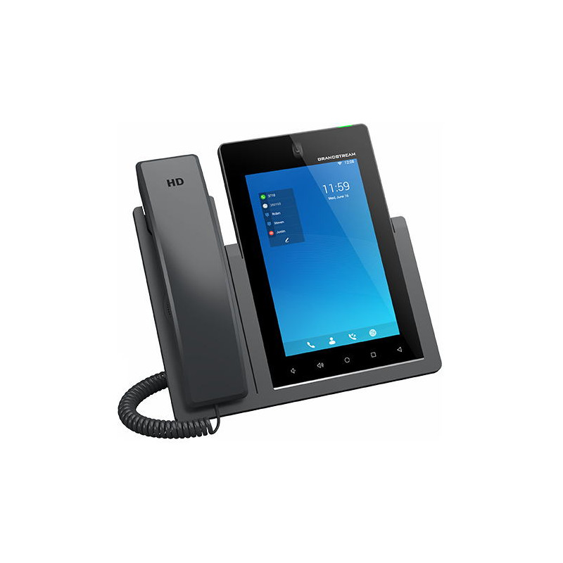 Grandstream GXV3470 SIP video telefón 7'' IPS bar.dotyk.displ., Android11, 16 SIP úč. BT, WiFi