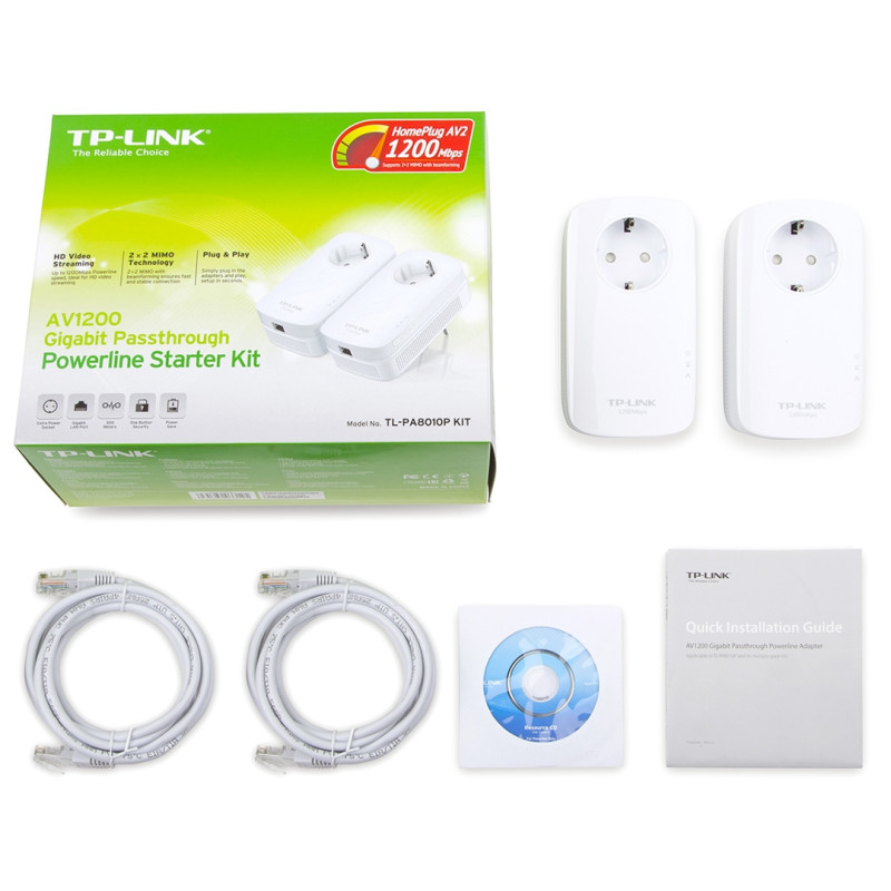 TP-Link TL-PA8010P 1200Mbps Powerline Starter Kit (2ks)