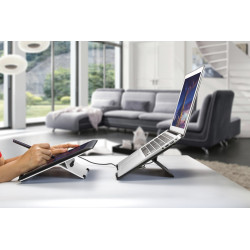 EVOLVEO TopLift, hliníkový podstavec pod notebook, čierny