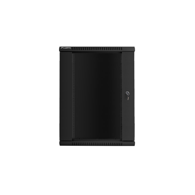 LANBERG - Nástenný rack 19'' 18U 600X600mm černý flat pack