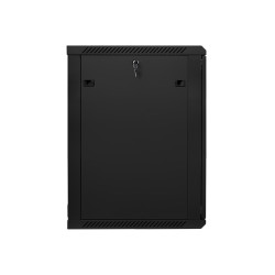 LANBERG - Nástenný rack 19'' 18U 600X600mm černý flat pack