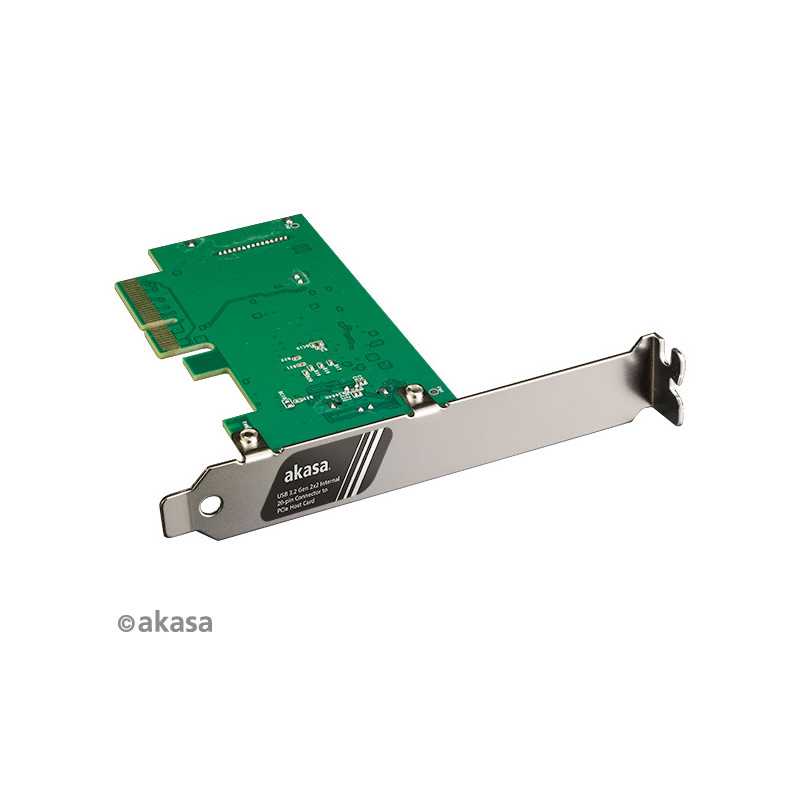 AKASA PCIe karta USB 3.2 Gen 2x2 interný konektor