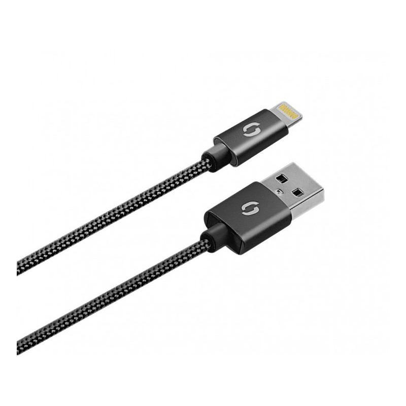 ALIGATOR 3.4A, 2xUSB, smart IC, čierna, USB kábel pre iPhone/iPad