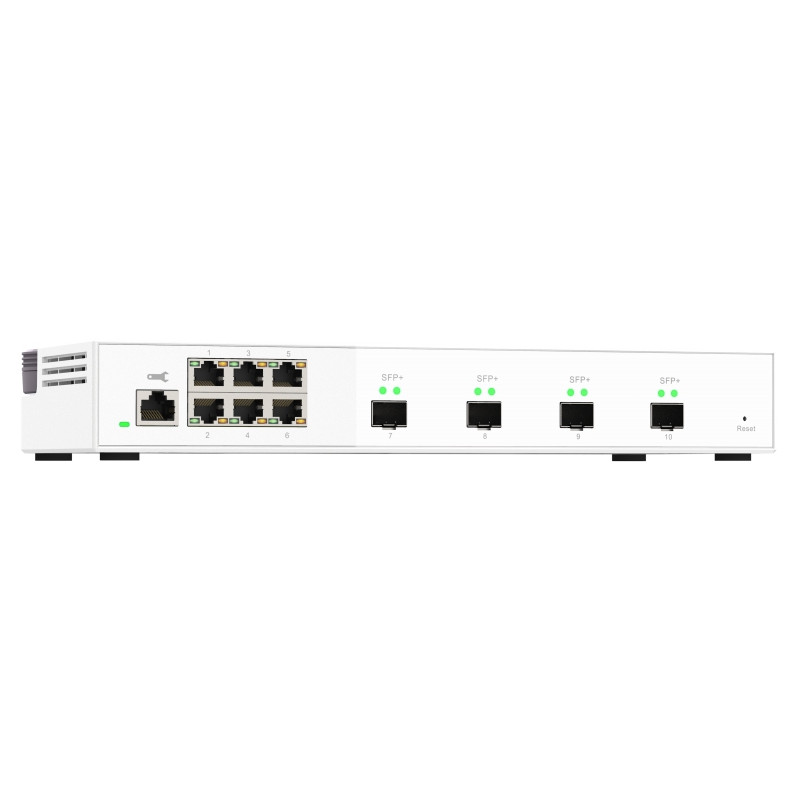 QNAP riadený switch QSW-M2106-4S (6x 2,5GbE RJ45 a 4x 10GbE SFP+)