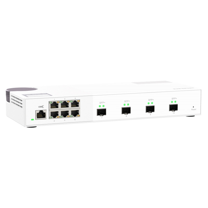 QNAP riadený switch QSW-M2106-4S (6x 2,5GbE RJ45 a 4x 10GbE SFP+)