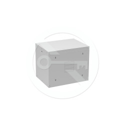 SOLARIX - Rozvádzač nástenný GrandN Duo 9U 450mm, dvere plech, RAL7035, GrandND-9U-645-21-G