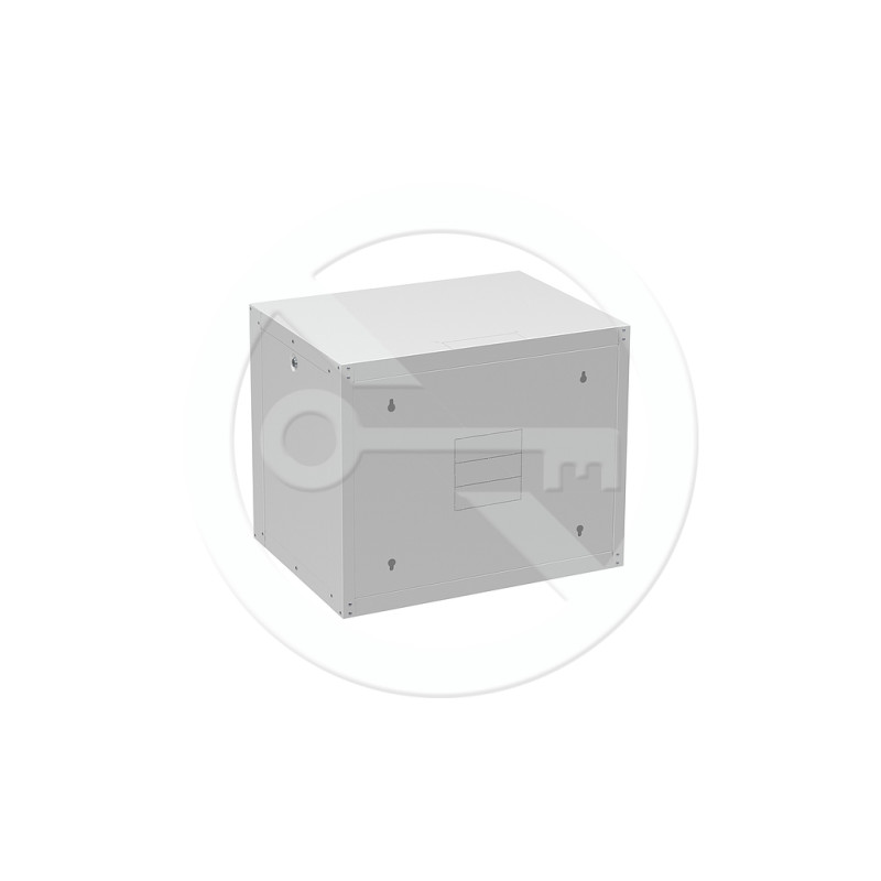 SOLARIX - Rozvádzač nástenný GrandN Duo 9U 450mm, dvere plech, RAL7035, GrandND-9U-645-21-G