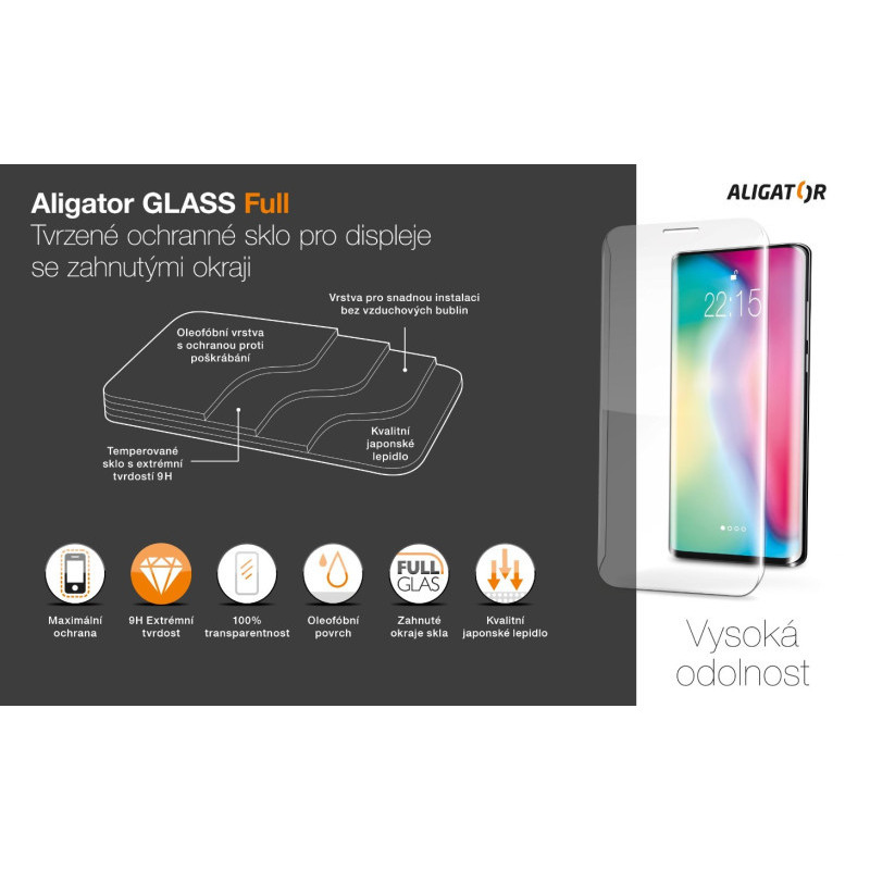 Aligator sklo GLASS FULL Xiaomi Not 14 Pro/Pro+