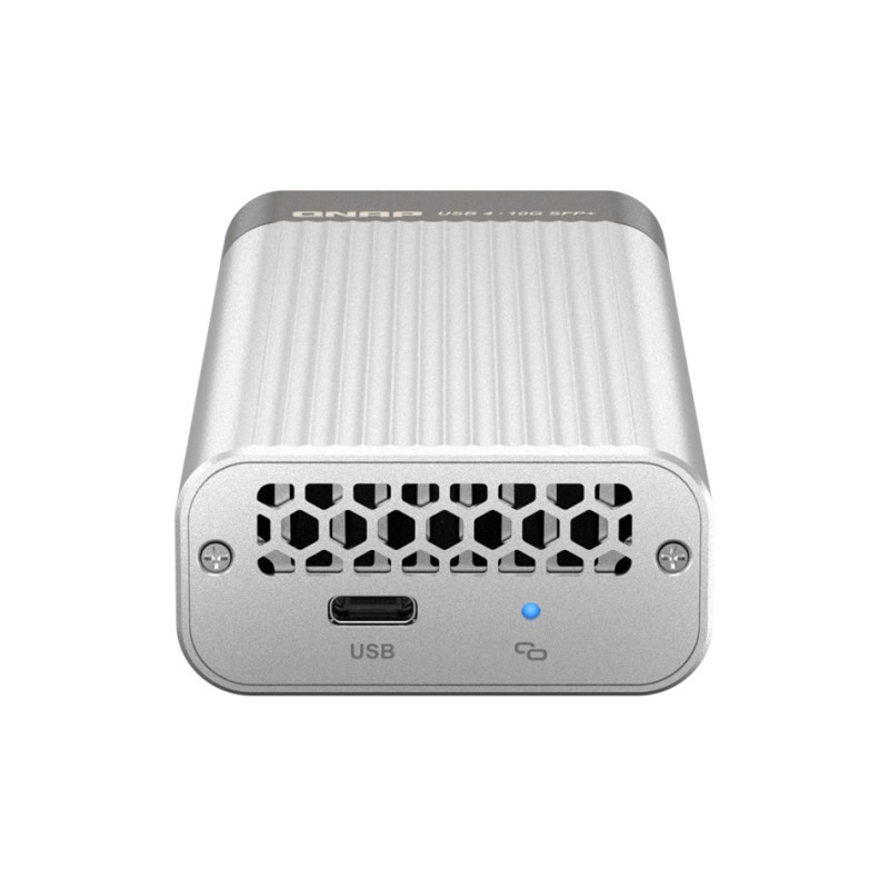 QNAP QNA-UC10G1SF- adaptér USB-C 4 (podpora Thunderbolt 3 a 4) na 10GbE SFP+ (pasívne chlazení)