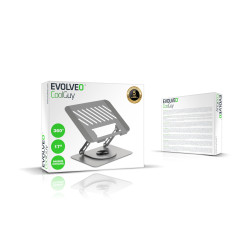 EVOLVEO CoolGuy, stojan pod notebook, 17'', záruka 5 rokov, šedý