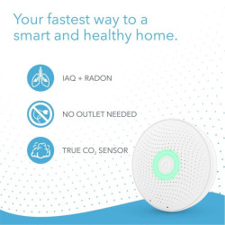 NONAME - AirThings Wave plus - senzor kvality ovzdušia, radónu, vlhkosti, teploty, VOC, CO2 a tlaku