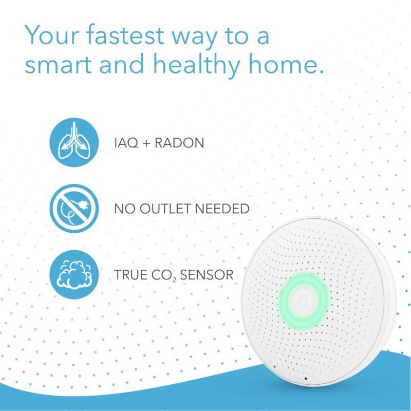 NONAME - AirThings Wave plus - senzor kvality ovzdušia, radónu, vlhkosti, teploty, VOC, CO2 a tlaku