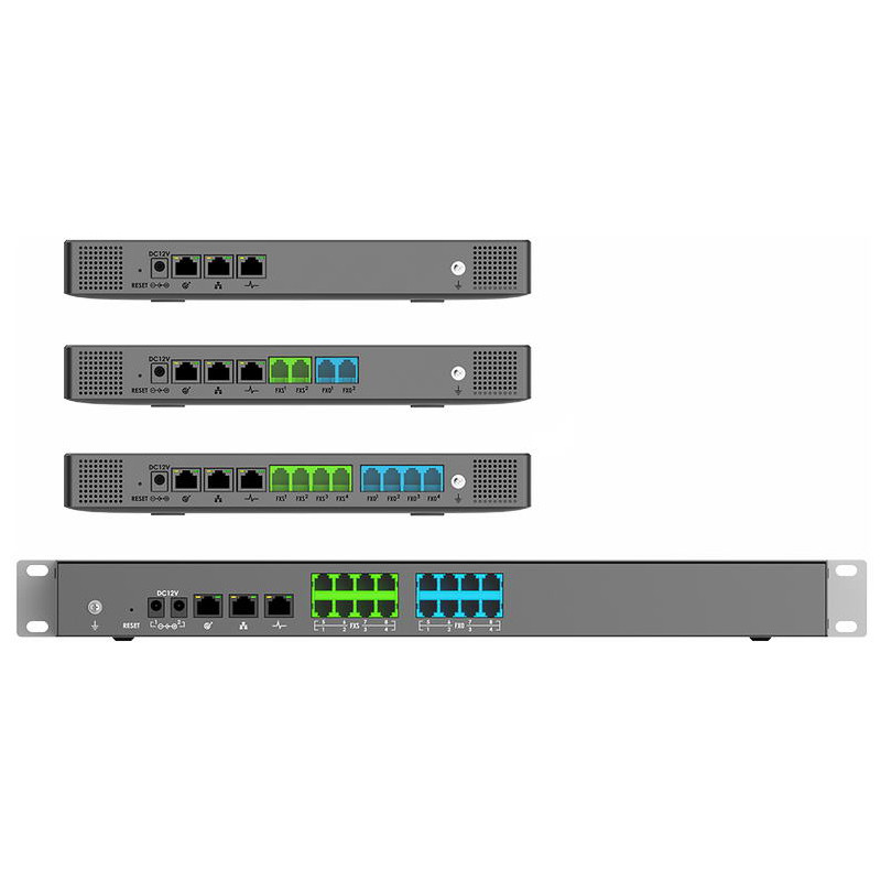 Grandstream UCM6300 Audio VoIP PBX, 250 užív., 50 súb. hov., audiokonf. 50úč., 0xFXO, 0xFXS port