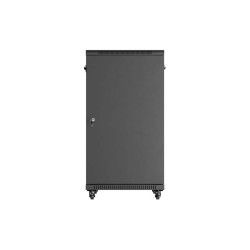 LANBERG INŠTALAČNÝ SKRIŇOVÝ ROZVADEČ 19'' 22U 600X800 ČIERNE SKLENENÉ DVERE (PLOCHÉ BALENIE)