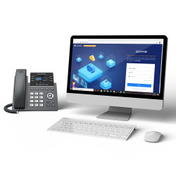 Grandstream GRP2613W SIP telefón, 2.8'' TFT bar. displej, 4 SIP účty, 6 prog.tl., 2x Gigabit PoE, WiFi
