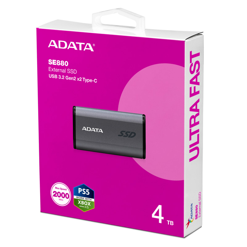 ADATA Elite SE880/4TB/SSD/Externý/Sivá/5R