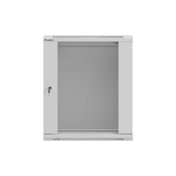LANBERG 19'' RACKOVÁ SKRIŇA 12U/540X350 (FLAT PACK) S PRESKLENÝMI DVERAMI ŠEDÁ