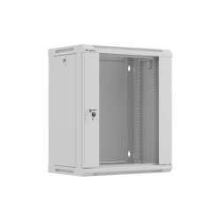 LANBERG 19'' RACKOVÁ SKRIŇA 12U/540X350 (FLAT PACK) S PRESKLENÝMI DVERAMI ŠEDÁ