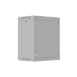 LANBERG 19'' RACKOVÁ SKRIŇA 12U/540X350 (FLAT PACK) S PRESKLENÝMI DVERAMI ŠEDÁ