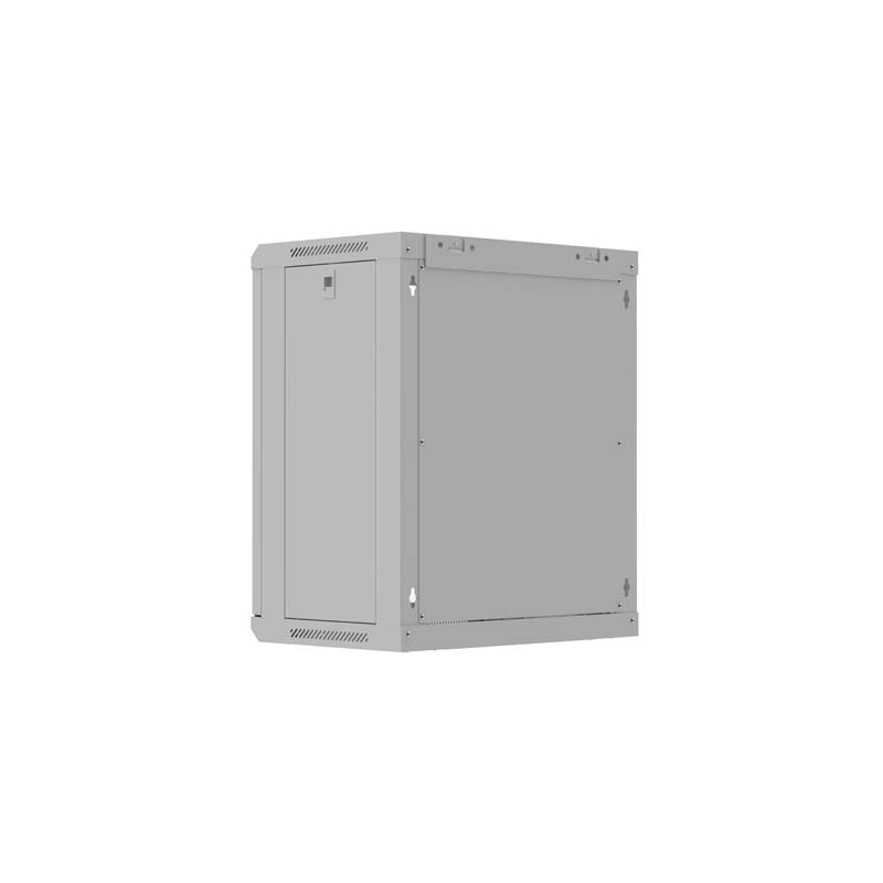 LANBERG 19'' RACKOVÁ SKRIŇA 12U/540X350 (FLAT PACK) S PRESKLENÝMI DVERAMI ŠEDÁ