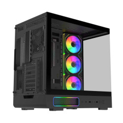FSP M581-BA/Midi Tower/Transpar./Čierna