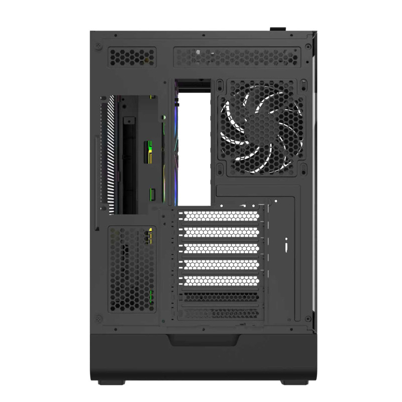 FSP M581-BA/Midi Tower/Transpar./Čierna