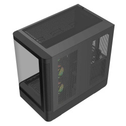 FSP M581-BA/Midi Tower/Transpar./Čierna