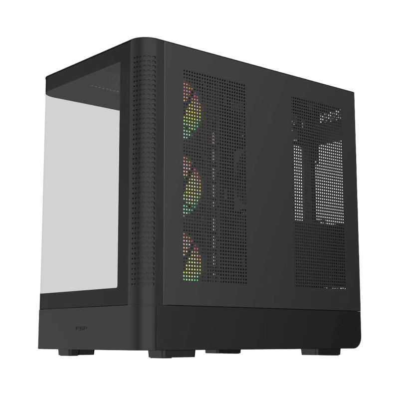 FSP M581-BA/Midi Tower/Transpar./Čierna