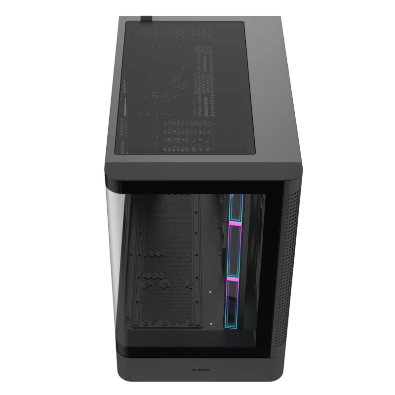 FSP M581-BA/Midi Tower/Transpar./Čierna