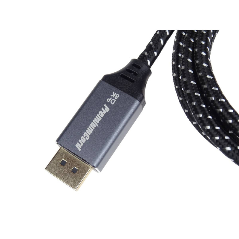 PremiumCord DP 1.4 kábel 8K, kov, pozlátený, 5m