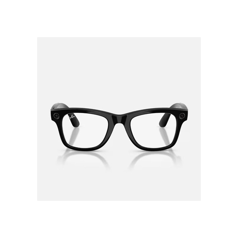GOOGLE - Meta Ray-Ban Gen2 Wayfarer, Shiny Black, Green transitions (Large)