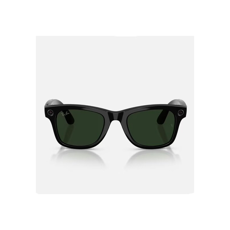 GOOGLE - Meta Ray-Ban Gen2 Wayfarer, Shiny Black, Green transitions (Large)