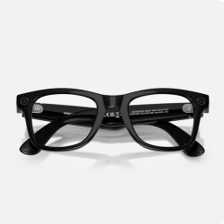 GOOGLE - Meta Ray-Ban Gen2 Wayfarer, Shiny Black, Green transitions (Large)