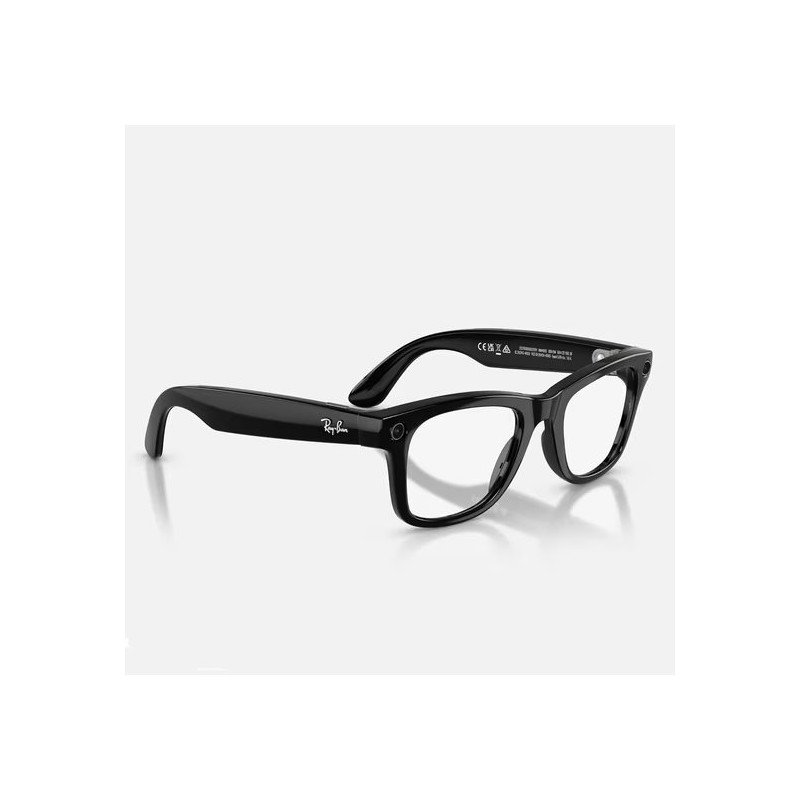 GOOGLE - Meta Ray-Ban Gen2 Wayfarer, Shiny Black, Green transitions (Large)