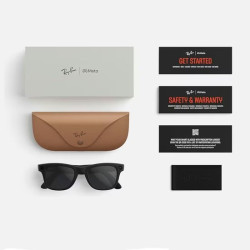 GOOGLE - Meta Ray-Ban Gen2 Wayfarer, Shiny Black, Green transitions (Large)
