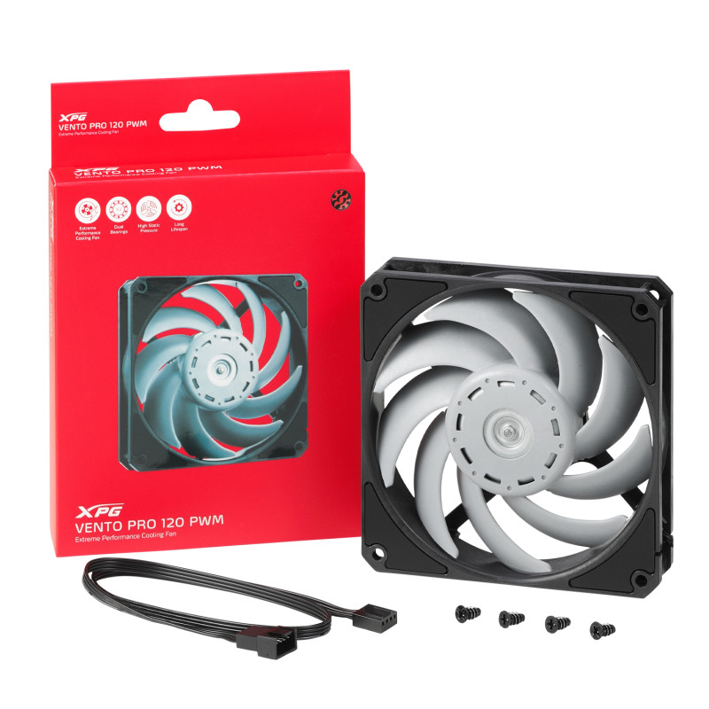 Adata XPG Vento PRO 120mm fan čierny PWM
