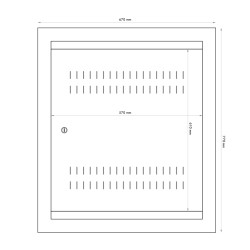 Datacom 19'' rozvádzač pod omítku 4U+2U/150mm plech
