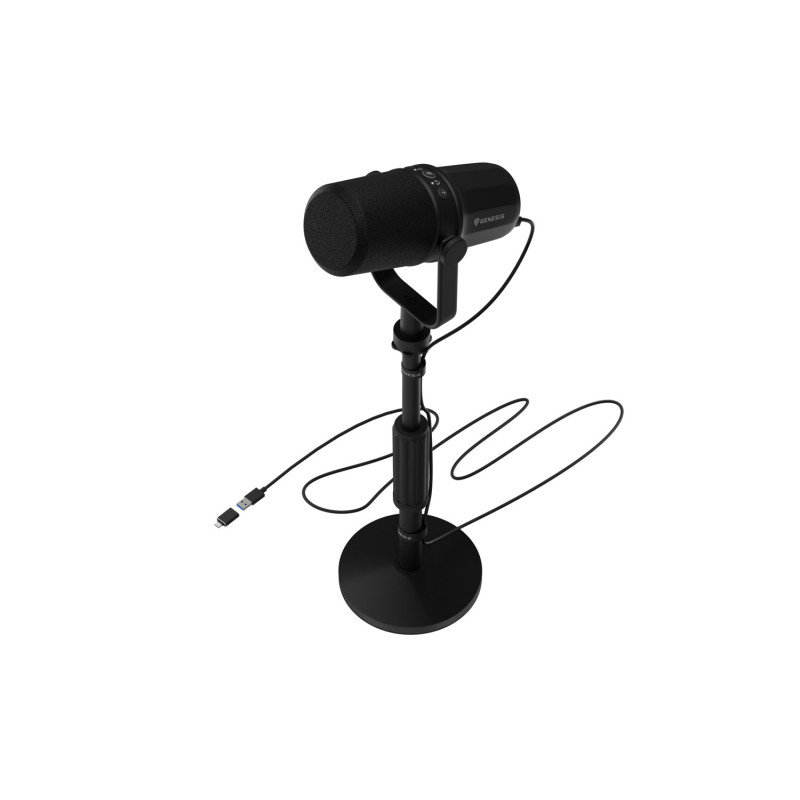 Streamovací mikrofón Genesis RADIUM 750D, USB/XLR, stojan