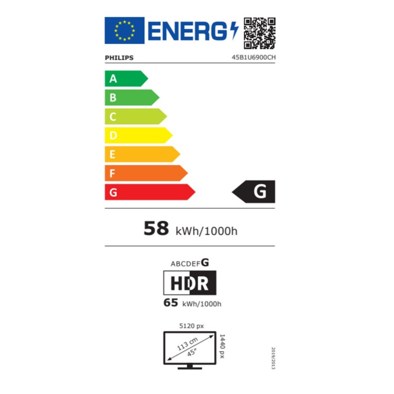 Philips/45B1U6900CH/44,5''/VA/5120x1440/75Hz/4ms/Black/3R