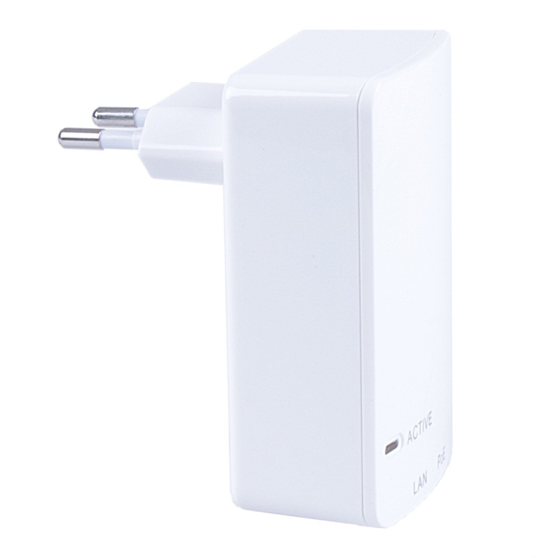MaxLink PI15S PoE injektor - 802.3af, 48V, 0.32A, 15,4 W, 1Gbit, do zásuvky