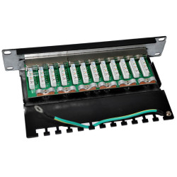 OEM - Patch panel 10“ STP Cat5e 12 portov