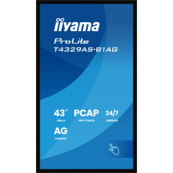 43'' iiyama T4329AS-B1AG: VA, 4K UHD, Android, 24/7