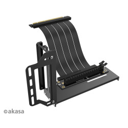 AKASA Riser black Pro, vertikálny VGA držiak