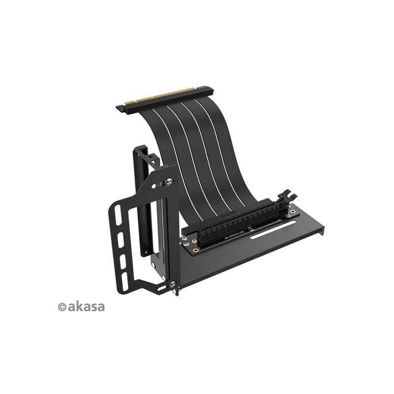 AKASA Riser black Pro, vertikálny VGA držiak