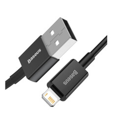 NONAME - Baseus CALYS-C01 Superior Fast Charging Dátový Kabel USB to Lightning 2.4A 2m Black