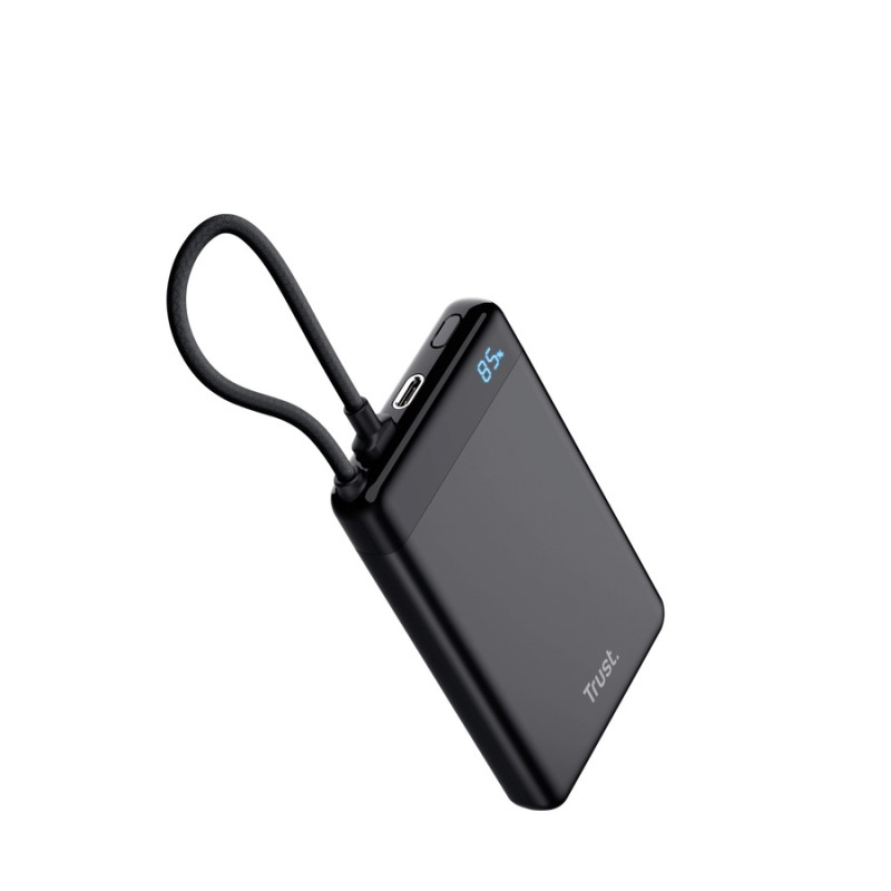 TRUST FIERA 10.000 POWERBANK FIXED CABLE